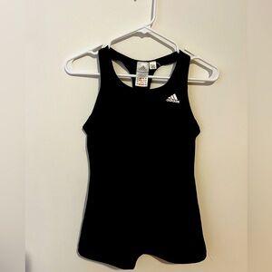 Adidas racer back tank top with built in bra.